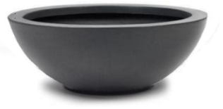 Large bowl shaped planter