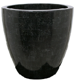 Geo stone finish planter