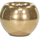 Switch brass finish spherical planter