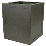 Rivet style square planter