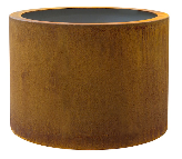 Corten steel planters